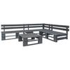 VidaXL Palette Garden Lounge Set 4 Pcs Wood Grey