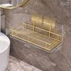 Metal Cosmetic Storage Shelf Wall Mounted Sanitary Organizer Shelf Bathroom Storage Rack  Household