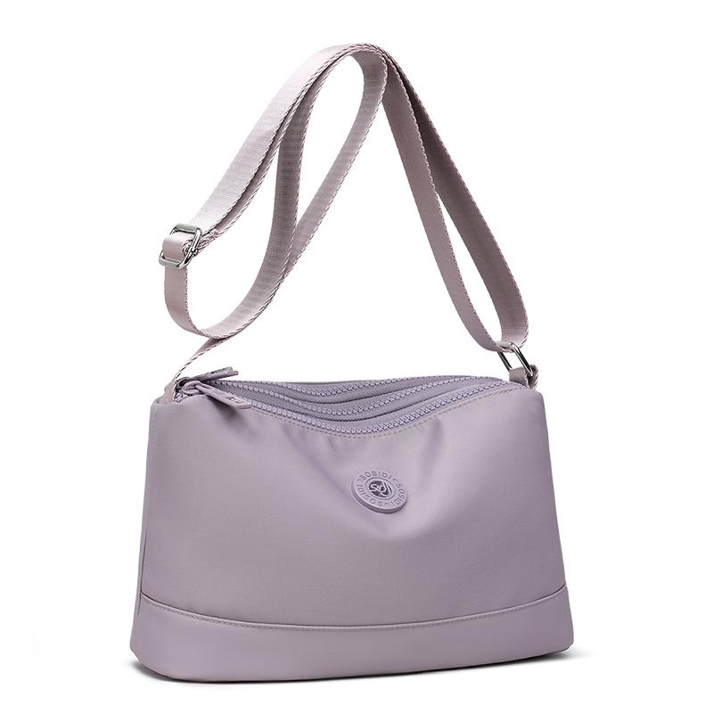 Sac à bandoulière en nylon imperméable multicouche pour femme