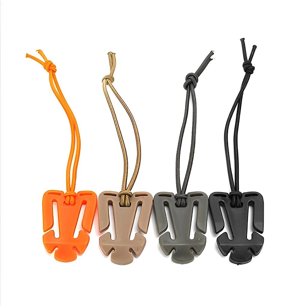 4Pcs Backpack Buckle Mini Tactical Clips Multifunctional Elastic Strings Carabiner Household Outdoor Camping Bag Tools