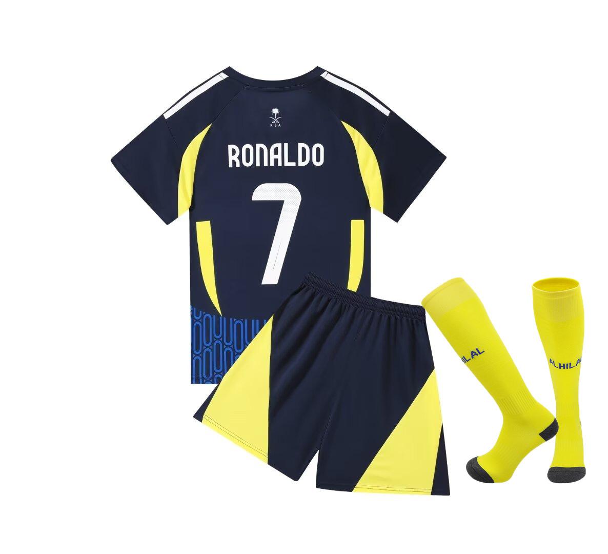 

24-25 Riyadh Away No. 7 Club Football Jersey Children S Clothing Adult Set Size 14-3Xl 26 yards/150