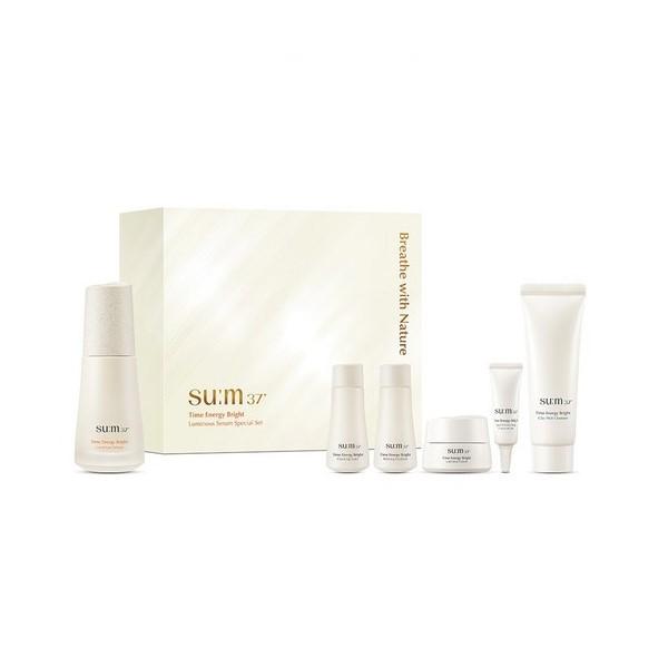 

Sum37 Time Energy Bright Luminous Serum 50ml + Toner 20ml + Emulsion 20ml + Cream 10ml + Concentrate 4ml + Cleanser 40ml Set, 1 Set