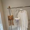 New Straw Floral Decor Bag Bohemian Tassel Beach Bag Women Crochet Fringed Crossbody Ultralight Shoulder Bag