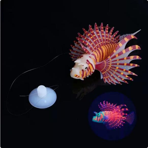 Aquarium Landscaping, Colorful Lionfish Simulation Fish