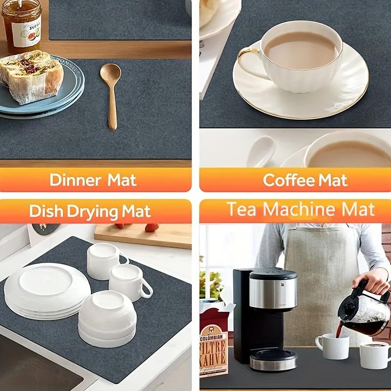 Floral Pattern Anti-Slip Mat for Dish Drying and Table Decoration with Heat Insulation