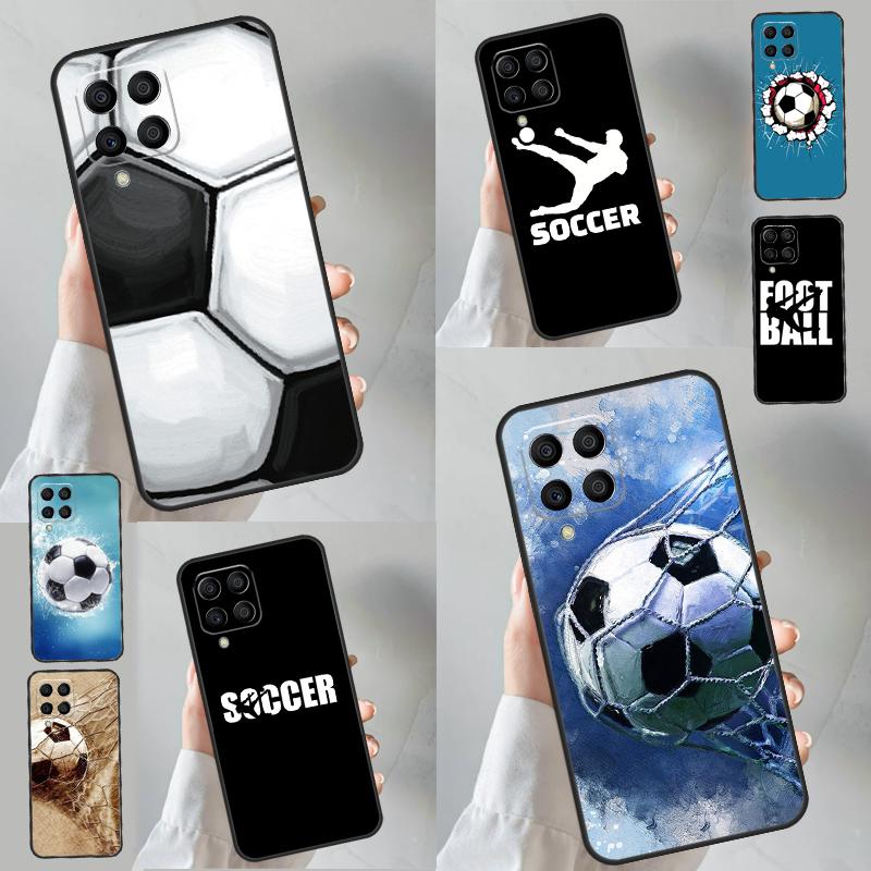 Football Passion Soccer Ball Case For Samsung Galaxy M33 M53 M13 M23 M52 M32 M12 M11 M31 M51 M20 M21 M14 M54 M31s Cover
