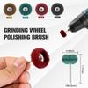 50/58PCS Mini Drill Abrasive Brush Nylon Fiber Buffing Polishing Wheel with 1/8 Inch Shank for Dremel Rotary Tool Accessories