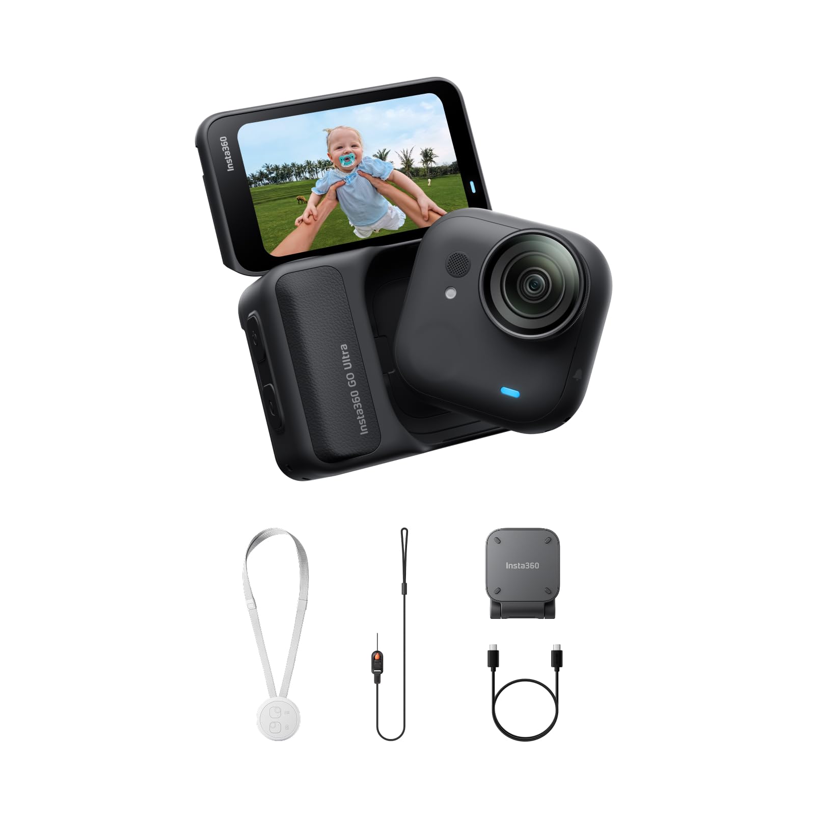 

by Sara Insta360 GO Ultra Standard Edition Black Vlog Camera Change the world from your Lightweight action mountable FlowState image battery perfect