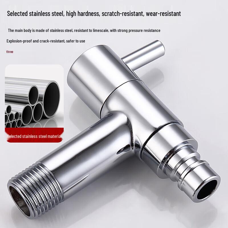 Larsd Extended Stainless Steel Washing Machine Faucet