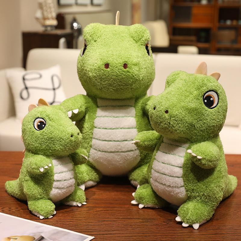25-45cm Niedliche Große Augen Dinosaurier Plüschpuppe Cartoon Stofftier Dino Spielzeug Weiches Schlafkissen Weihnachtsgeschenk