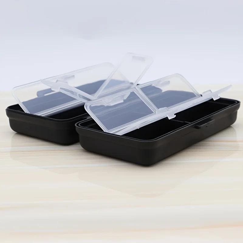 Portable Foldable USB Flash Drive Organizer Box with Lid-Lightweight PP Material,Multi-Compartment Storage for Office Supplies