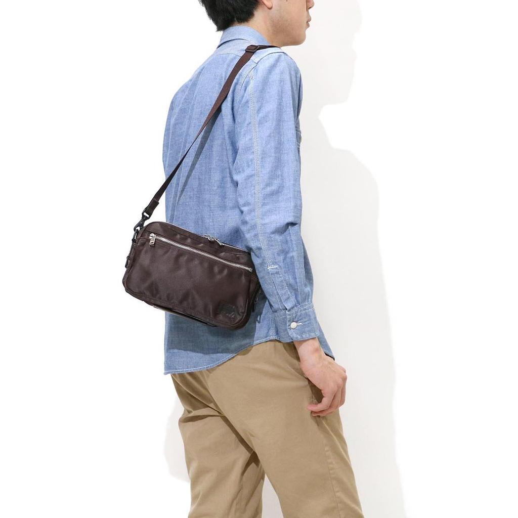 Porter Lift Horizontal Shoulder Bag S (Black)