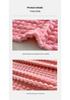 Faux Fur Rabbit Hair Plaid Striped Sofa and Nap Blanket