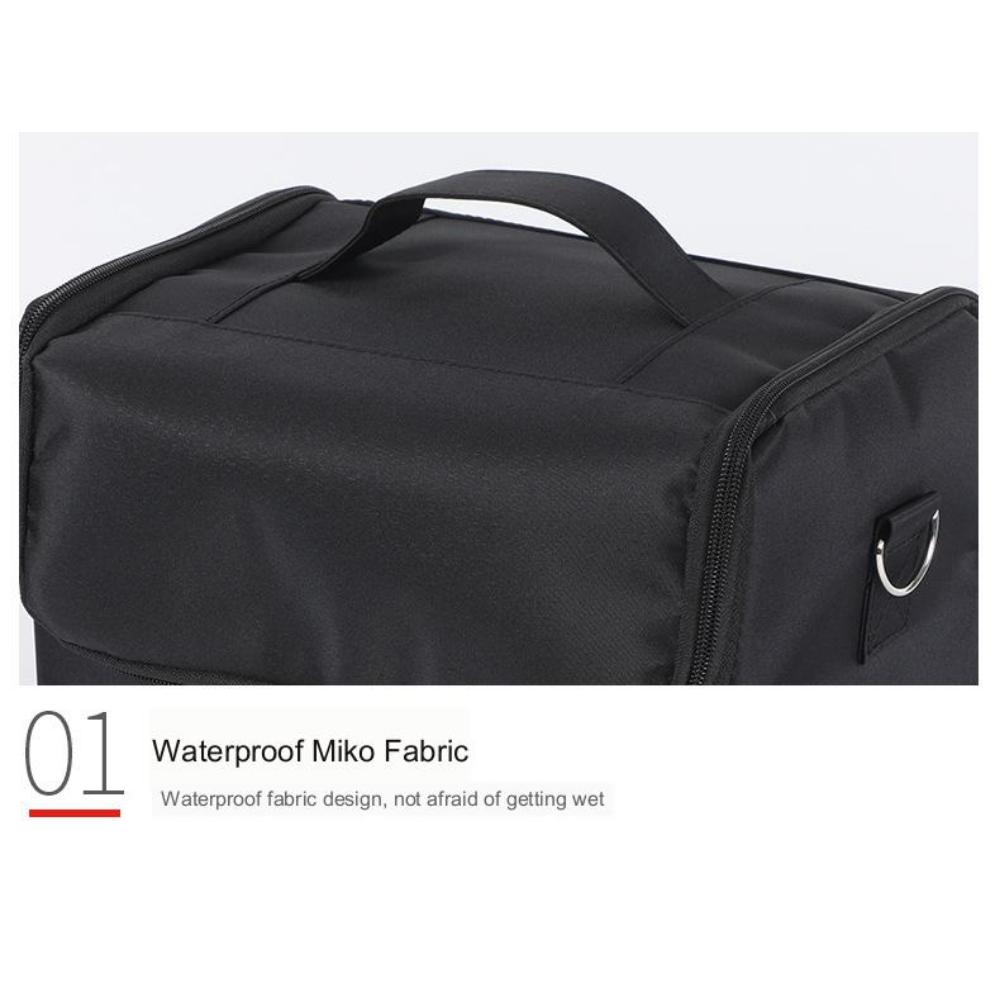 Portable Makeup Cosmetic Bag Organizer Beauty Nail Toolbox Large Capacity Travel Storage Bag Simple Handheld Makeup Case