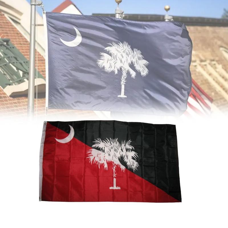 State 3x5 Of South Carolina Garnet Black Flag Banner Grommets Supplies Gamecocks