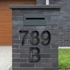 Modern Acrylic House Number Plate Door Label Number Plate Sign with Screw Modern Numbers Address Sign Easy Installation M4YD