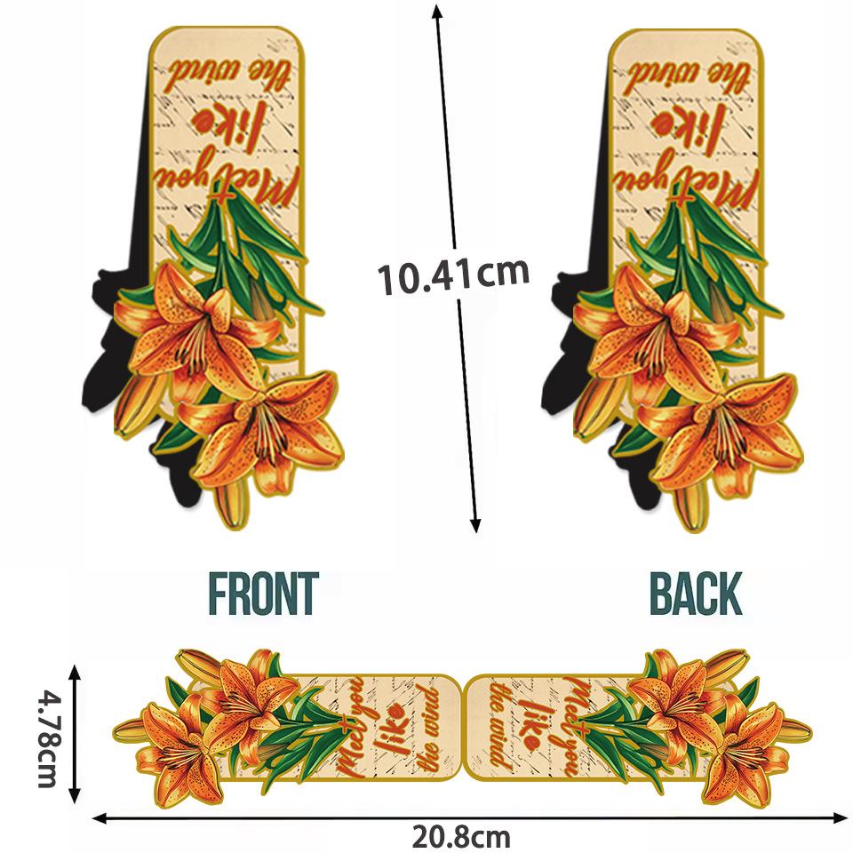 Shile Suit Magnetic Bookmark Cartoon Flowers Reading Book Page Label Folder Gift Hand Account Magnetic Bookmark