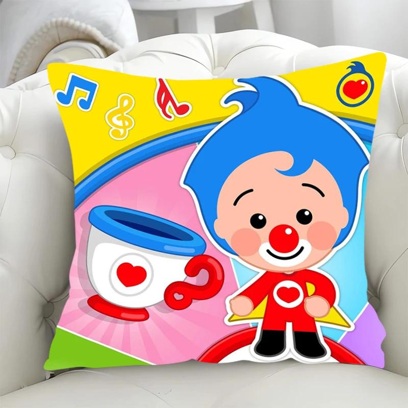 

Cushion Covers 45x45 P-Plim Plim Decorative Pillowcases 40x40 Fall Decor Lounge Chairs Pillow Hugs Short Plush Duplex Printing 16x16Inch