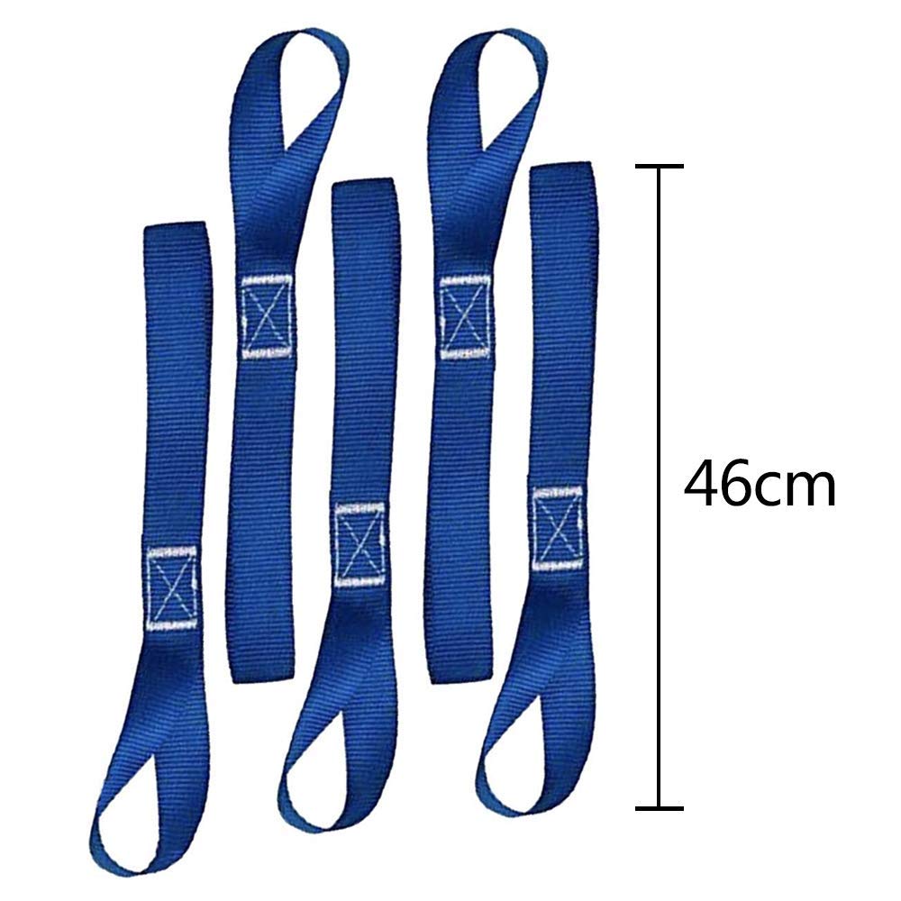 12 Pcs 18" Soft Loop Tie Down Straps Straps Strong Load Resistance Loops Abrasion
