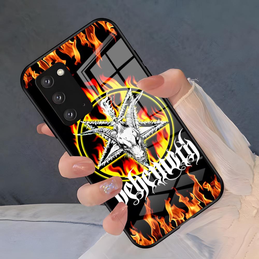 Band Behemoth Phone Case For Samsung A25 A13 A33 5G A54 A36 A35 A56 A52 A14 Shockproof Glass Cover