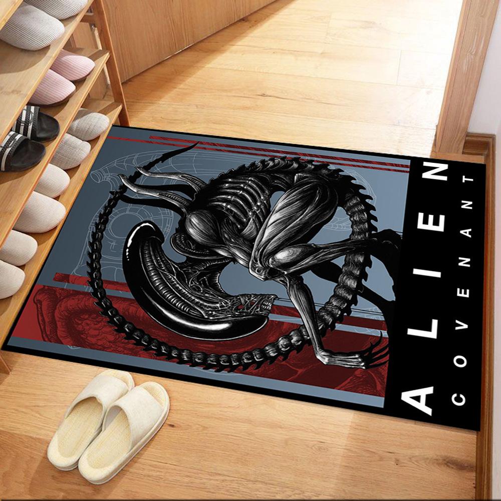 Alien In Ornate Frame Floor Mats for Living Room, Bedroom and Room Decoration Are Suitable for Gifts.