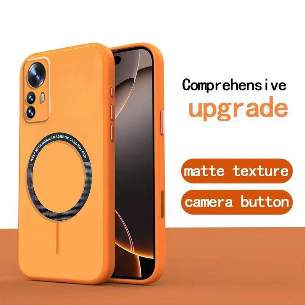 Матовый Полупрозрачный Магнитный Чехол для Телефона для Xiaomi 12T Pro, 12T Мягкая Защитная Крышка из ТПУ