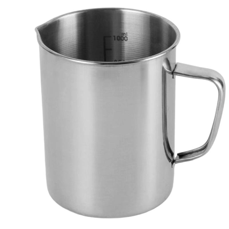 Nonrust Steel Measuring Cup With Precise Measurement Marking For Baking Cooking And Mixing Ergonomic Handle Durable Kitchen Tool