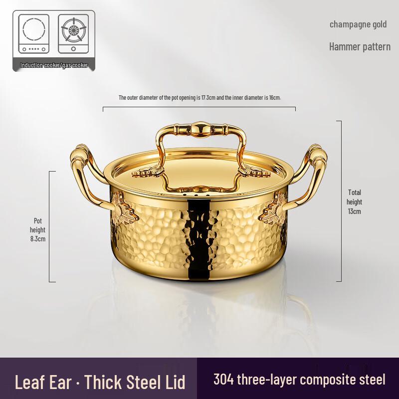 Ouluoti 304 Roestvrij Staal Enpersoons Hot Pot