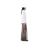 Ganni Logo Print Round Neck Long Sleeve Pullover T-Shirt Women Tops White T39383649151