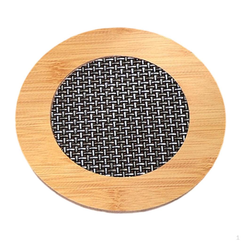 Heat Insulation Pad Bowl Mat Wood Kitchen Decoration Non Slip Placemat Tea Coaster for
