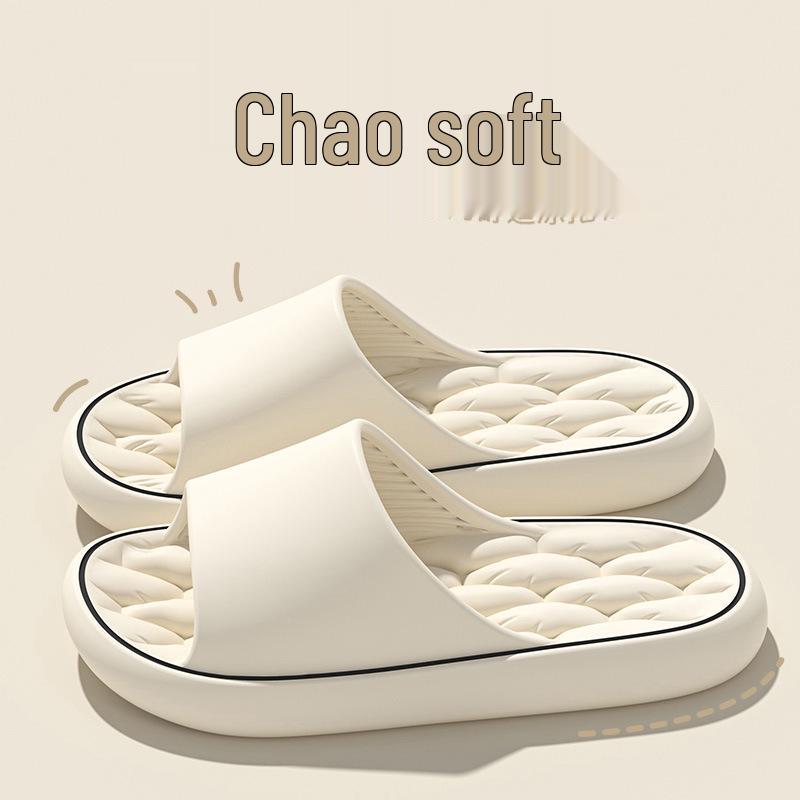 High-End Men's Non-Slip Odorless Indoor Slippers: Stylish Bathroom, Bathing, and Home Sandals for Summer.