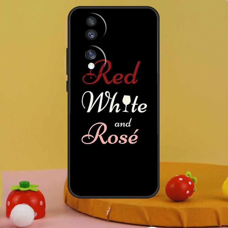 

Cool Red Wine Glass Case For Honor 200 Magic 5 6 Pro X9c X9a X8a X7a X6a X7 X8 X9 X8b X9b 50 70 90 Lite Cover Honor 90 Lite