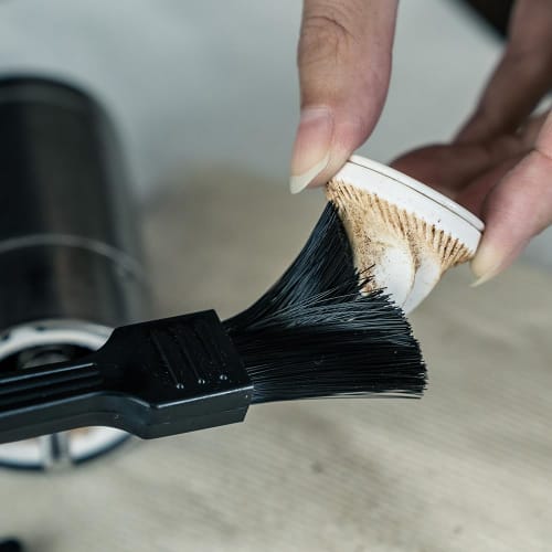 CASUAL PRODUCT Coffee Mill Brush, Black, 19cm, Cleaning Brush, Kitchen Brush