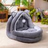 Cat Bed Pet Sleeping Semi Enclosed, Autumn Winter, Cozy Comfortable Warm Cave Nest House for