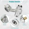 ACROPIX Ignition Switch Cylinder Lock Assembly Fit for Nissan 720 - Pack of 3 Silver Tone
