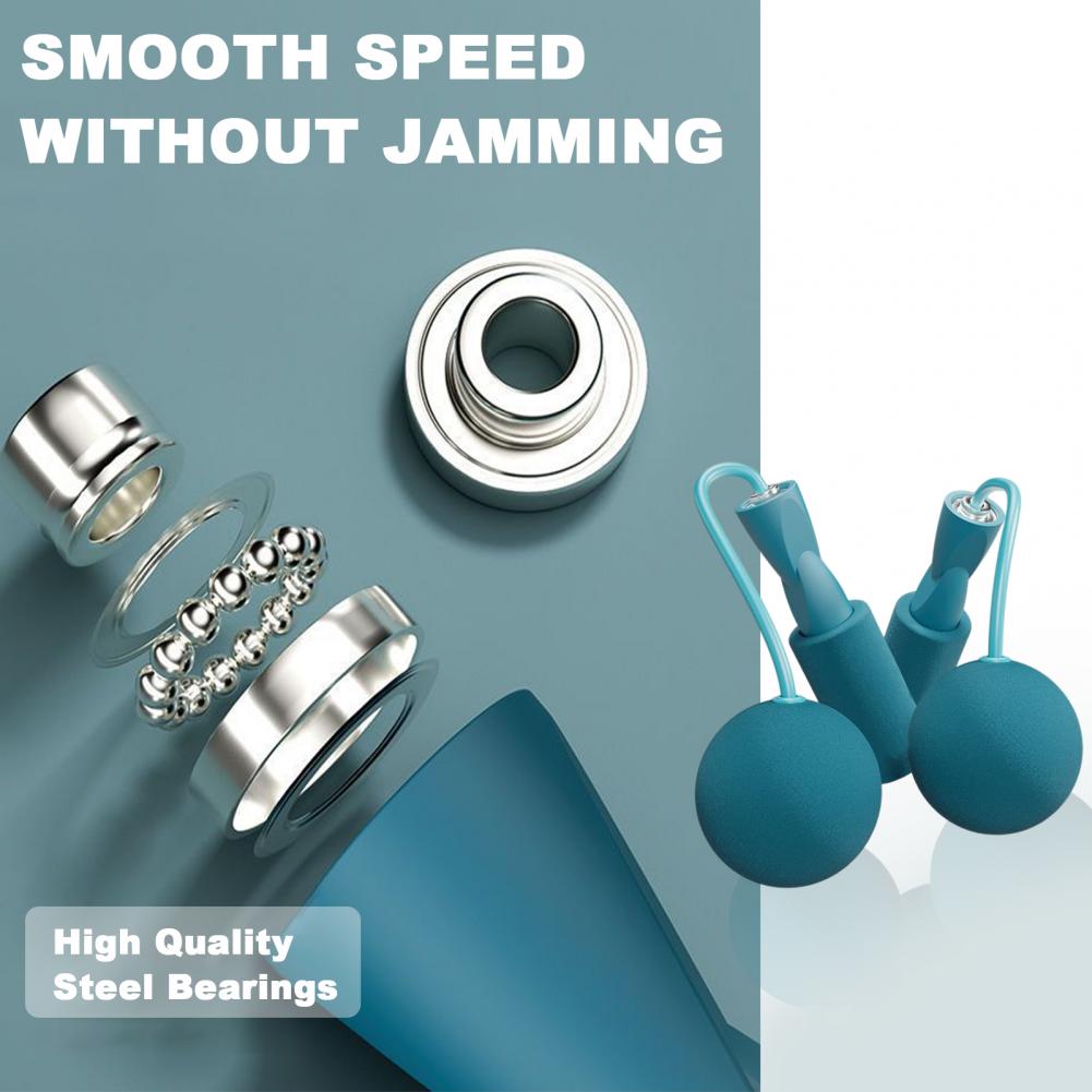 1 Pair Jump Rope Durable Fitness Cordless Weighted Jump Rope Portable Cordless Jump Rope Ball Bearing Exercise Equipment