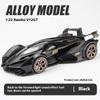 1/24 Lambo V12 GT Metal Vehicle Alloy Sport Car Diecast Car Model Sound and Light Toy Computer Desktop Ornament Collection Gift