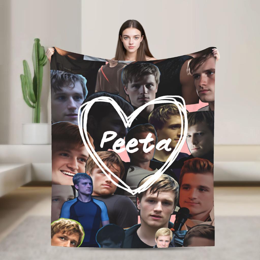 Warm Soft Blanket Decorative Josh Hutcherson Throw Blanket Flannel Bedspread For Couch Bed Funny Sofa Bed Cover