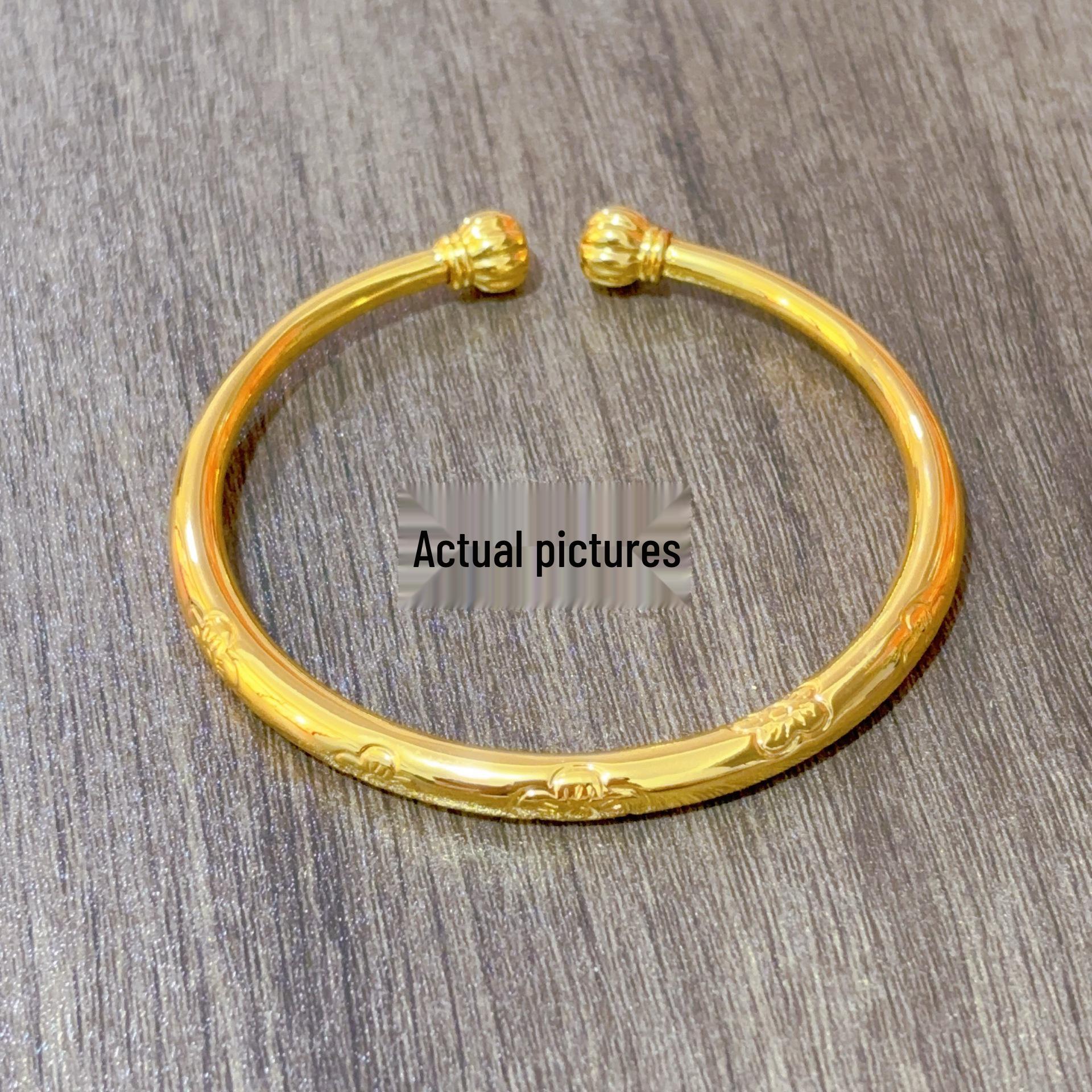 

Новый браслет в китайском стиле с золотым покрытием и цветком сливы для женщин