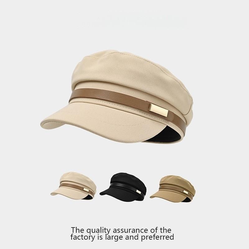 Beret Hat Men Fall Winter Casual Sunshade Cap With Short Brim For Style And Comfort