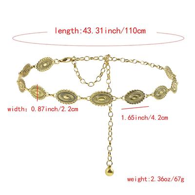 Able Metal Waist Chain For Women'S Temperament Decoration With Skirts Suits Waist Belts Versatile Sweaters Chain Waist