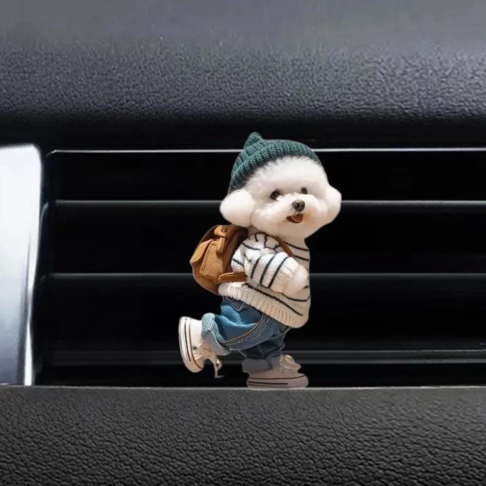 Cartoon Car Air Freshener Diffuser 2D Cat Dog Outlet Vent Perfume Clips Air Outlet Aroma Diffuser Ventilation Car Decoration