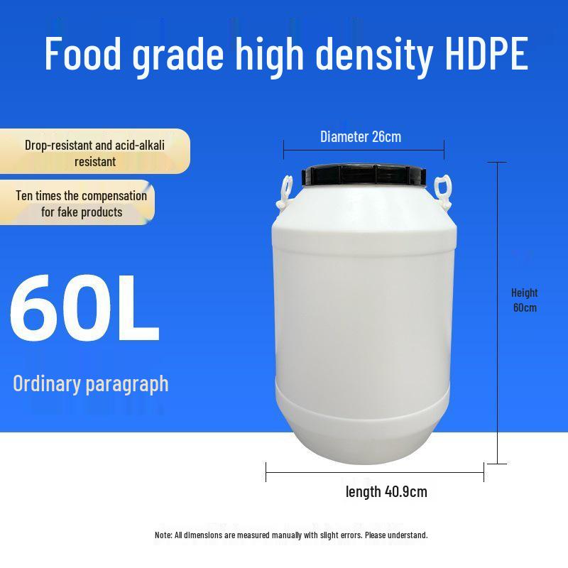 Multifunctional Square Food Grade Plastic Bucket: Composting, Water Storage, Fermentation, Oil Drum, Honey Seal, Chemical Use.
