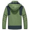 Zimowa Ciepła Polarowa Podszewka z Kapturem Rozmiar XL [uncn] Męska Kurtka, Płaszcz, Zielona,