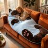 175 X80cm Cat Sleeping Bag Adult Soft Sleeping Bags Plush Cat Envelope Washable Warm Blanket for Camping Travel Sleepovers Home