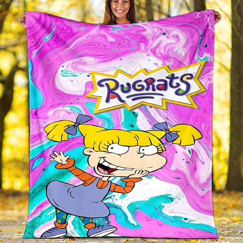Rugrats Printed Throw Blanket—soft,warm;versatile Blanket for All Seasons—perfect As &air-conditioning Throw,nap Blanket