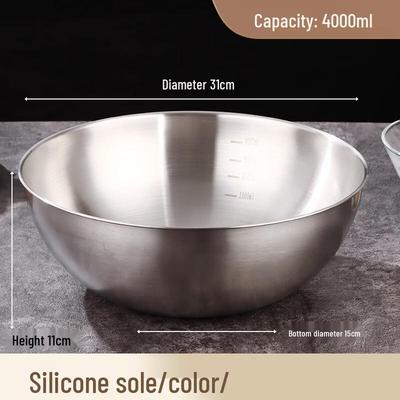 ZISIZ 304 Stainless Steel Multi-purpose Kitchen Bowl Set