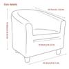 Elastic Stretch Tub Chair Cover Armchair Seat Sofa Skin Covers Full Slipcover Seat Covers Office Chair Chair Covers Wedding