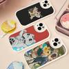 FUNNY DAN DA DAN Leather Phone Case For IPhone 16 16e 15 14 13 12 11 Pro Max Plus Mini Cover