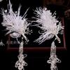 New high-value crystal mesh butterfly tassel hairpin hair accessories antique forest elf adult and children's hair accessories